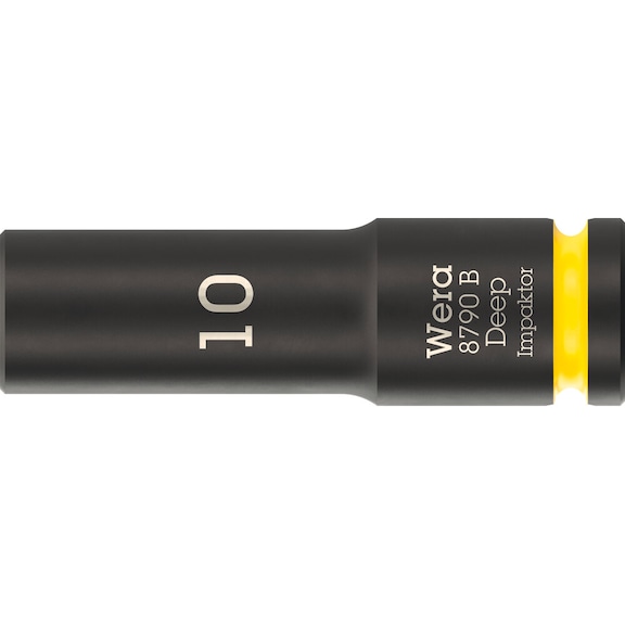 WERA Socket spanner bit 3/8 inch 8790 B Impactor Deep 10 mm 05005551001 - Socket 3/8" 8790 B Impactor Deep