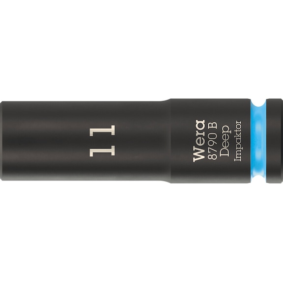 WERA Socket spanner bit 3/8 inch 8790 B Impactor Deep 11 mm 05005552001 - Socket 3/8" 8790 B Impactor Deep