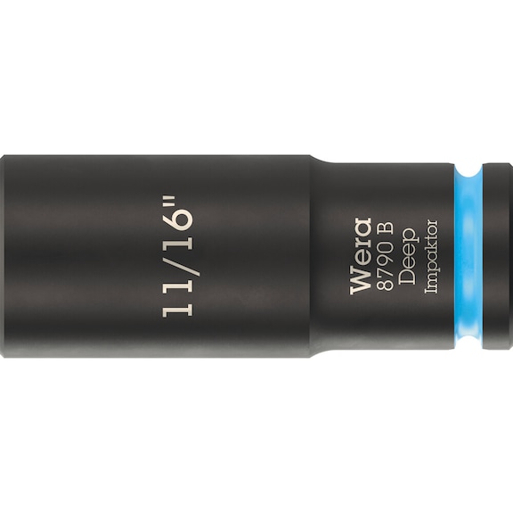 WERA Sockets 3/8 inch 8790 B Impactor Deep 11/16 inch 05005571001 - Socket 3/8" 8790 B Impactor Deep