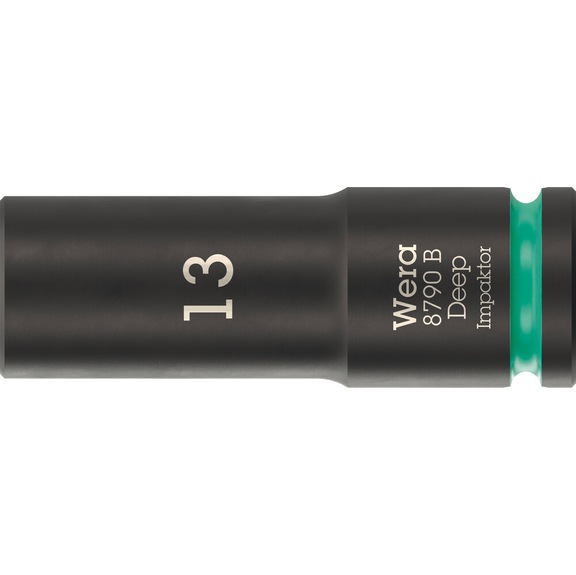 WERA Socket spanner bit 3/8 inch 8790 B Impactor Deep 13 mm 05005554001 - Socket 3/8" 8790 B Impactor Deep