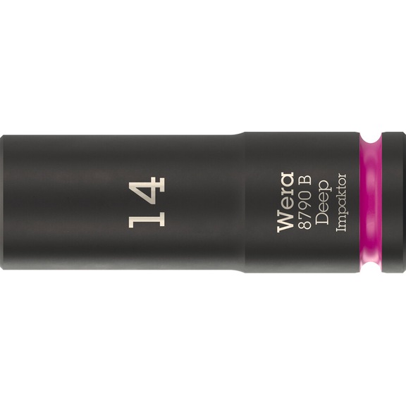 WERA Socket spanner bit 3/8 inch 8790 B Impactor Deep 14 mm 05005555001 - Socket 3/8" 8790 B Impactor Deep
