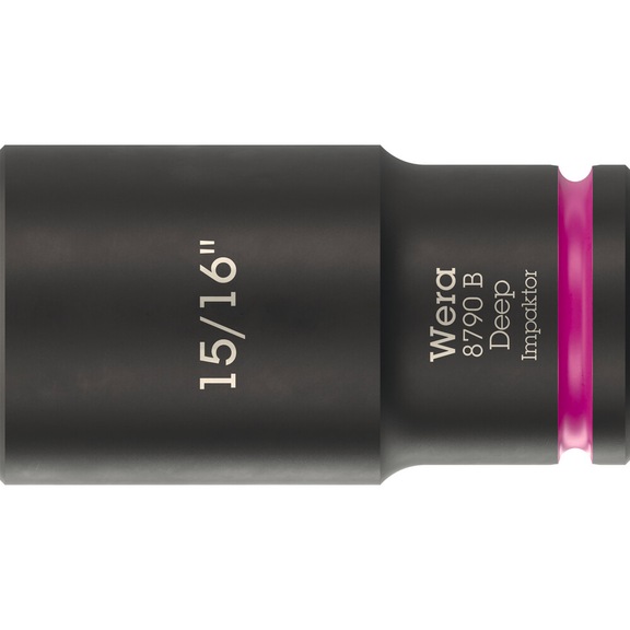 WERA Sockets 3/8 inch 8790 B Impactor Deep 15/16 inch 05005575001 - Socket 3/8" 8790 B Impactor Deep