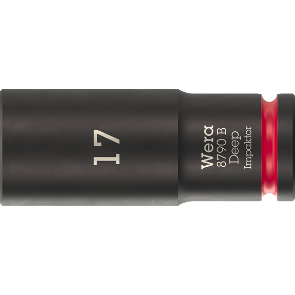 WERA Socket spanner bit 3/8 inch 8790 B Impactor Deep 17 mm 05005558001 - Socket 3/8" 8790 B Impactor Deep