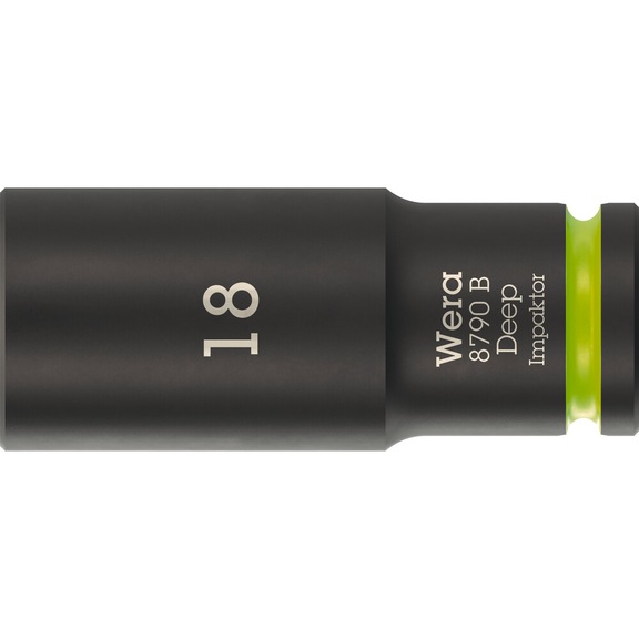 WERA Socket spanner bit 3/8 inch 8790 B Impactor Deep 18 mm 05005559001 - Socket 3/8" 8790 B Impactor Deep