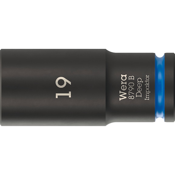 WERA Socket spanner bit 3/8 inch 8790 B Impactor Deep 19 mm 05005560001 - Socket 3/8" 8790 B Impactor Deep