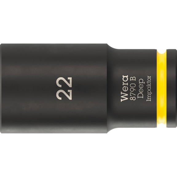 WERA Socket spanner bit 3/8 inch 8790 B Impactor Deep 22 mm 05005562001 - Socket 3/8" 8790 B Impactor Deep