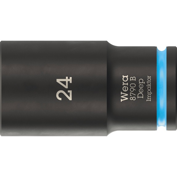 WERA Socket spanner bit 3/8 inch 8790 B Impactor Deep 24 mm 05005563001 - Socket 3/8" 8790 B Impactor Deep