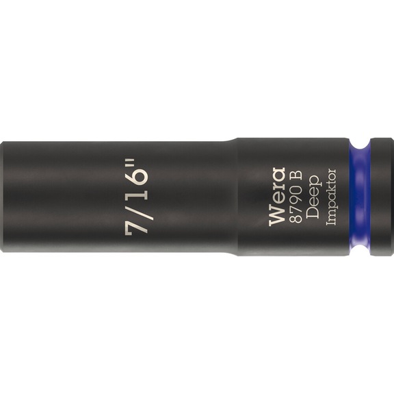 WERA Sockets 3/8 inch 8790 B Impactor Deep 7/16 inch 05005567001 - Socket 3/8" 8790 B Impactor Deep