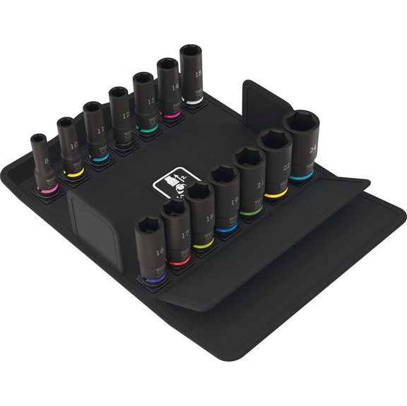 WERA Socket set 3/8 inch 8790 B IMP Deep 14 pieces 05005580001 - Socket wrench (set)