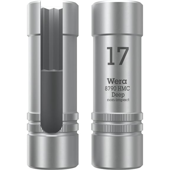 WERA Socket set 1/2 inch drive 8790 HMC Deep 17 mm 05138007001 - Socket 1/2" 8790 HMC Deep