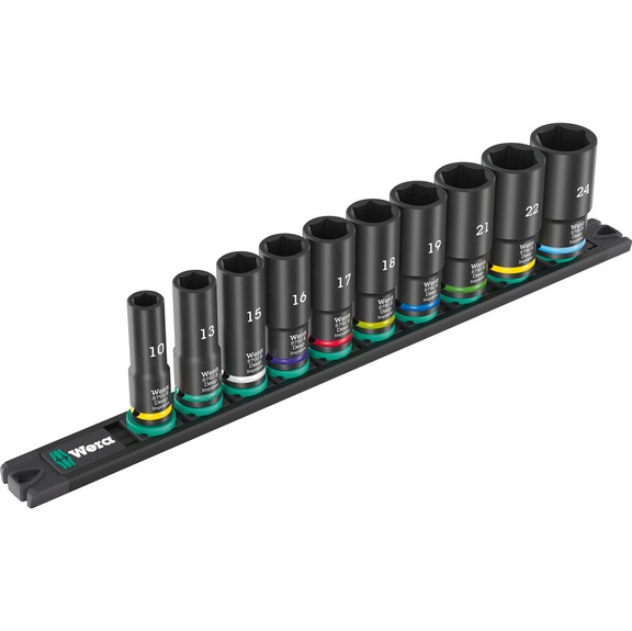 WERA Socket set 3/8 inch 10 pieces 05005590001 - Socket wrench (set)
