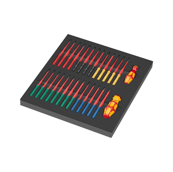 WERA Screwdriver set with interchangeable blades 9751 KK VDE 1 28 pieces 05150151001 - Reversible screwdriver set