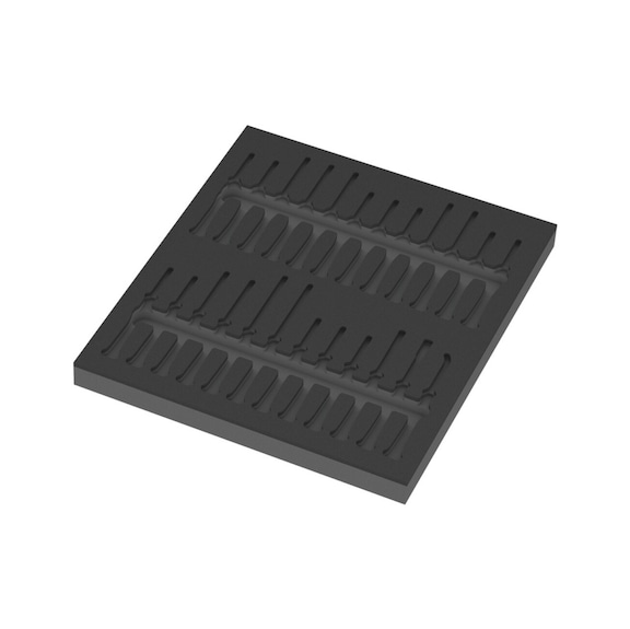 WERA foam insert without tool 9815 Kraftform Micro Set 1 05137315001 - Drawer foam rubber insert (workshop)