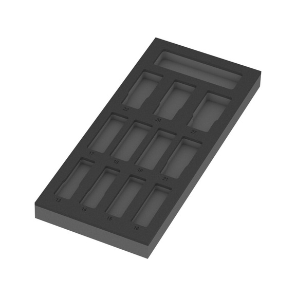 WERA foam insert without tool 9825 8790 C Impactor Deep Set 05137325001 - Drawer foam rubber insert (workshop)