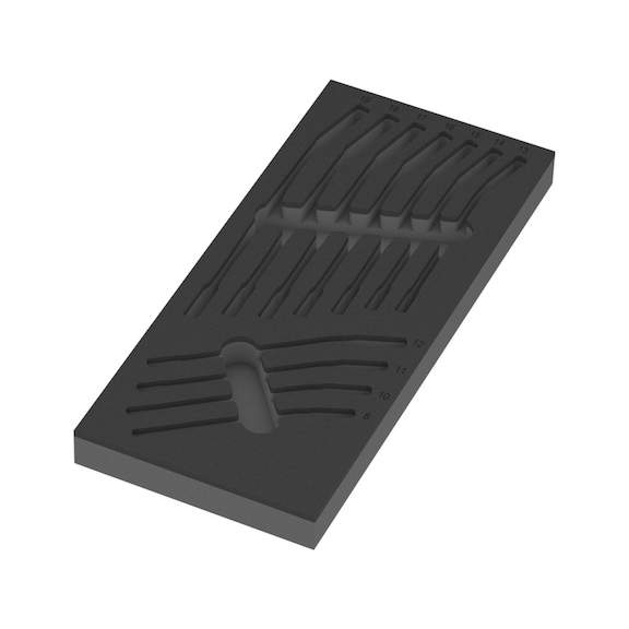 WERA foam insert without tool 9833 6001 Joker Set 1 05137333001 - Drawer foam rubber insert (workshop)