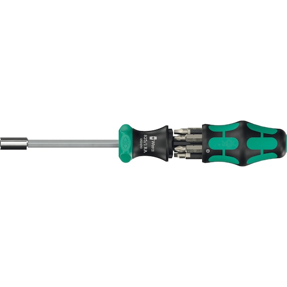 WERA Combination ratchet screwdriver with 6 bits Kraftform Compact 27 RA 2 05051518001 - Bit set
