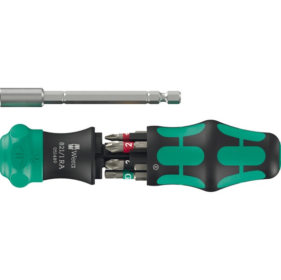 WERA Combination ratchet screwdriver with 6 bits KK 28 RA 1 05051519001 - Bit set