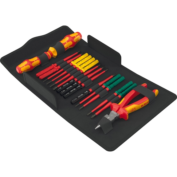 WERA VDE-isoliertes Werkzeug-Set KK VDE 17 extra slim 2 17 teilig 05006610001 - Schraubendreher Satz