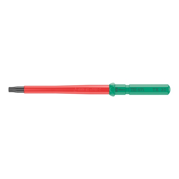 WERA Wechselklinge für TX Schrauben KK VDE 67 i TX 30 x 157 mm TIE 05006539001 - Wechselklinge Kraftform Kompakt VDE 67 i TX Take it easy