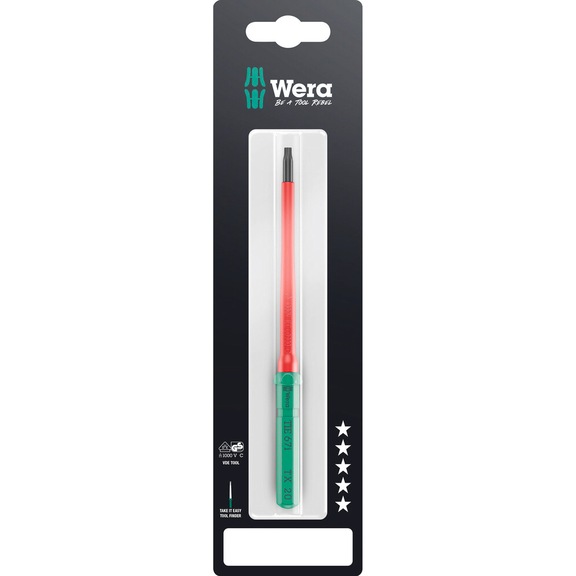 WERA Interchangeable blade for TX screws KK VDE 67 i TX 20x157 mm TIE SB 05006572001 - Interchangeable blade Kraftform Kompakt VDE 67 i TX Take it easy SB