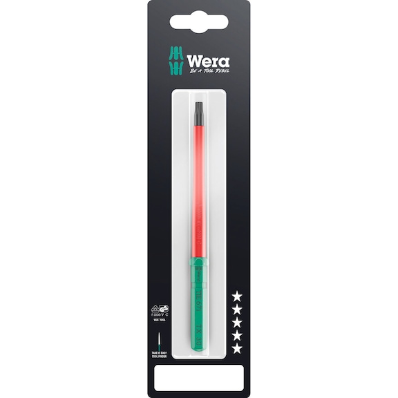 WERA Interchangeable blade for TX screws KK VDE 67 i TX 30x157 mm TIE SB 05006574001 - Interchangeable blade Kraftform Kompakt VDE 67 i TX Take it easy SB