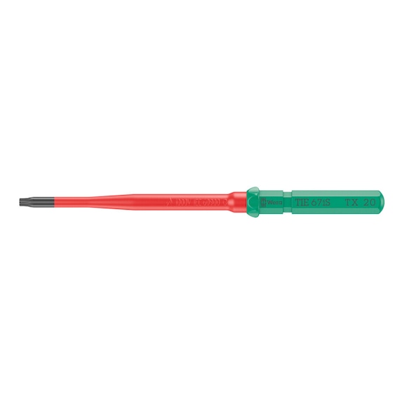 WERA Interchangeable blade for TX screws KK VDE 67 iS TX 20 x 157 mm TIE 05006541001 - Interchangeable blade Kraftform Kompakt VDE 67 iS TX Take it easy