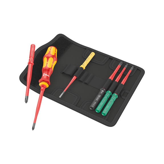 WERA VDE interchangeable blades with hand-held holder KK VDE 7 extra slim 1 05006603001 - Reversible screwdriver set