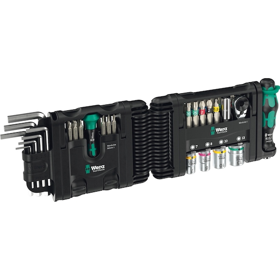 WERA Bits assortment with ratchet nuts Tool-Check Modular 50 pieces 05049020001 - Screwdriver set