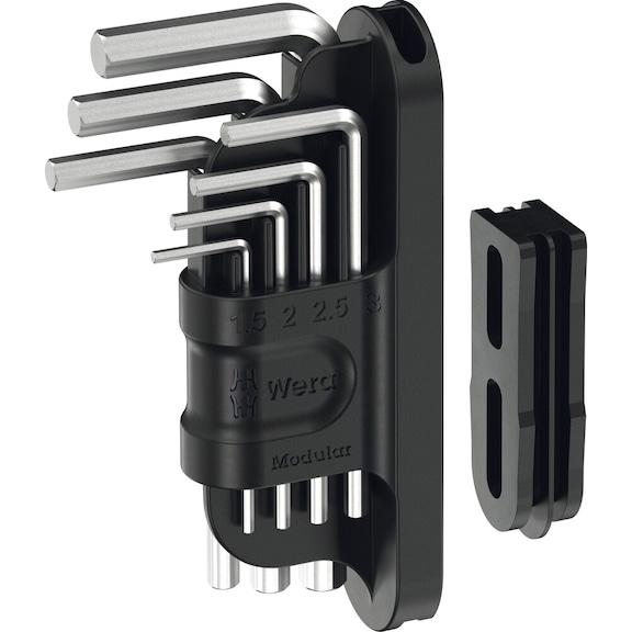 WERA Winkelschlüsselsatz metrisch Tool-Check Modular HP 7 teilig 05049003001 - Innensechskantschlüssel-Satz