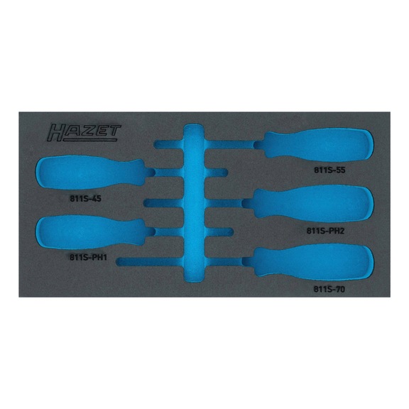 2-component soft foam insert 163-264LN - Insert for tool trolley