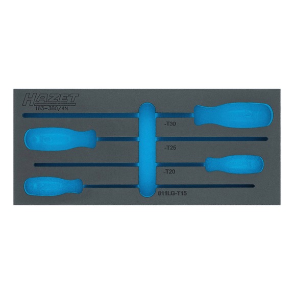 2-component soft foam insert 163-380LN - Insert for tool trolley