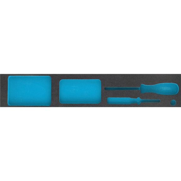 2-component soft foam insert 163-455L - Insert for tool trolley