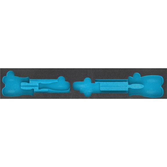 2-component soft foam insert 163-457L - Insert for tool trolley