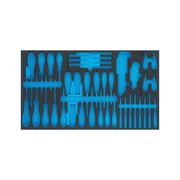 2-component soft foam insert 163-480LN - Tool assortment