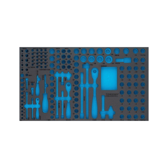 2-component soft foam insert 163-481LN - Tool assortment