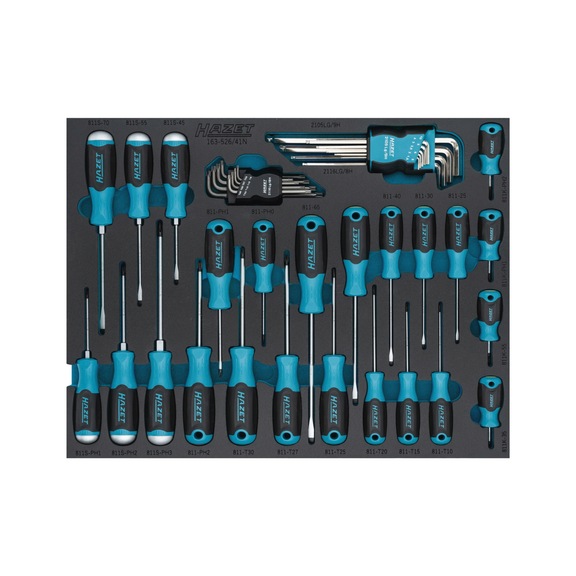 HAZET Screwdriver set 163-526/41N, 41-piece - Tool assortment