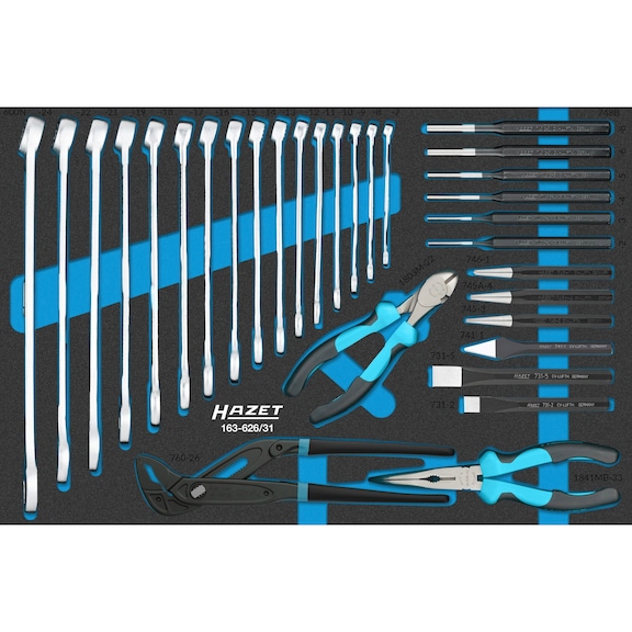 HAZET Tool set 163-626/31, 31-piece - Tool assortment