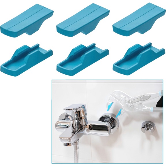 Protective jaws for pliers spanner 762-026/6 - Water pump pliers