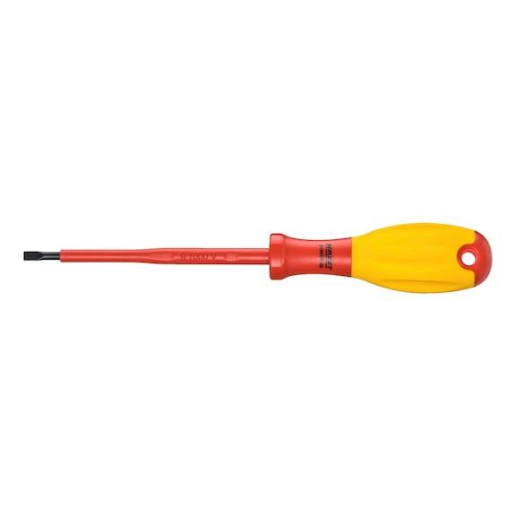 Electrician's screwdriver with protective insulation 810VDE-40 slotted profile - Slotted screwdriver