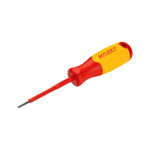 HAZET Elektriker-Schraubendreher schutzisoliert 811KV-25 Schlitz 0,4 x 2,5 mm - Schlitzschraubendreher