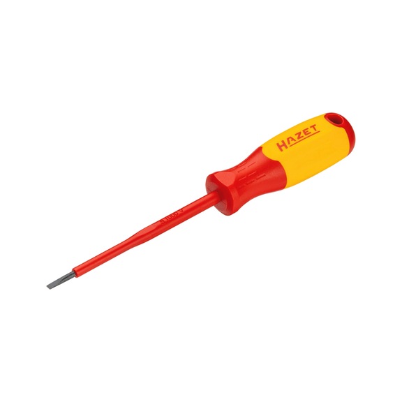 HAZET Elektriker-Schraubendreher schutzisoliert 811KV-30 Schlitz 0,5 x 3 mm - Schlitzschraubendreher