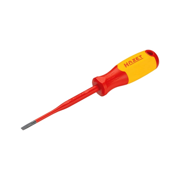 HAZET Elektriker-Schraubendreher schutzisoliert 811KV-40 Schlitz 0,8 x 4 mm - Schlitzschraubendreher