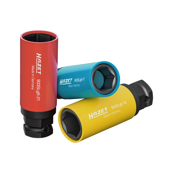 Impact and machine screwdriver socket set 903SLG6/3 3-piece set - Power screwdriver bit (hexagon)