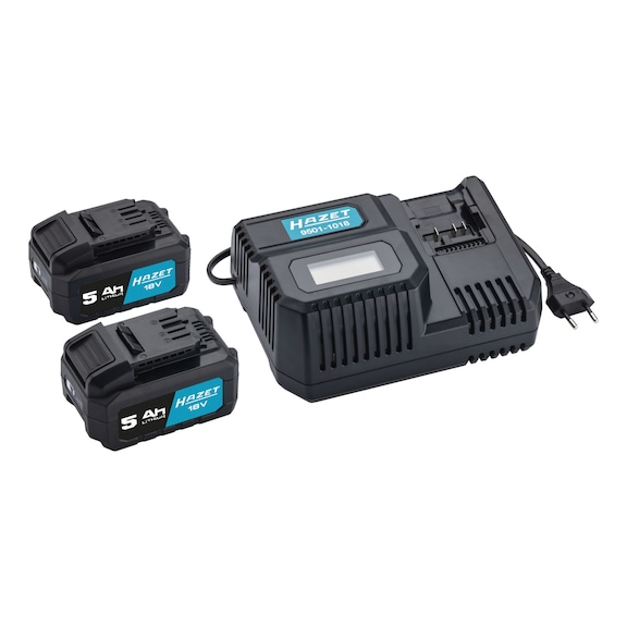 HAZET Cordless starter set 9500-05/3, 3-piece - Hammer screwdriver (rechargeable)