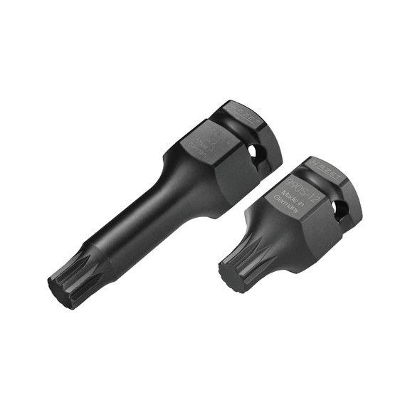 Machine screwdriver Screwdriver socket set 990S-12/2 - Internal multi-tooth screwdriver bit