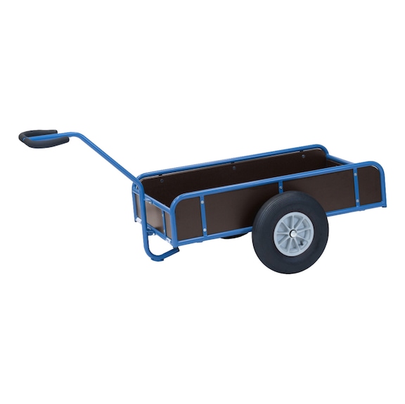 FETRA Handwagen mit Kasten 4109L Ladefl&auml;che 1145 x 545 mm 1-Achser mit 4 W&auml;nden - Handwagen mit 4 Bordw&auml;nden und Luftbereifung
