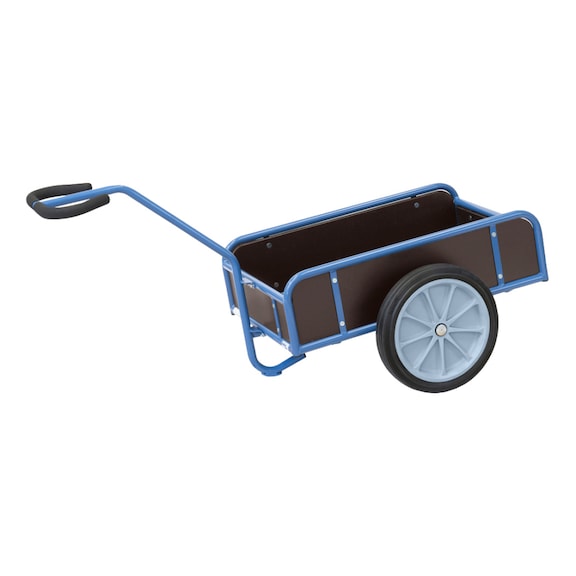 FETRA Căr. man. cu cutie 4108, capac. &icirc;nc. 400 kg, suprafaţă &icirc;ncărcare 845 x 545 mm - Cărucior de m&acirc;nă cu 1 axă