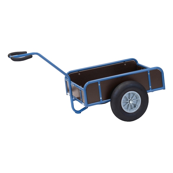 FETRA Kutulu el arabası 4108 y&uuml;k alanı 845x545 mm 1 dingil, 4 duvarlı - Hand trolley with four panel walls and pneumatic tyres