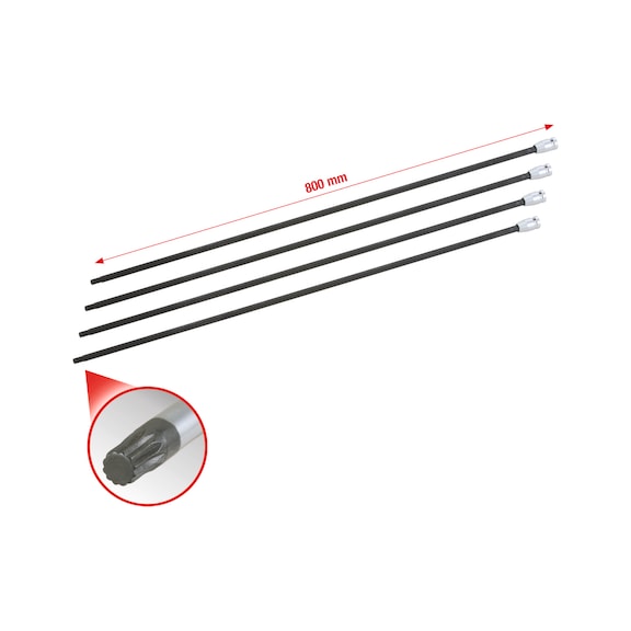 1/2 inch drive shaft socket set, multi-tooth, 4-piece - 1/2 inch drive shaft socket, multi-tooth