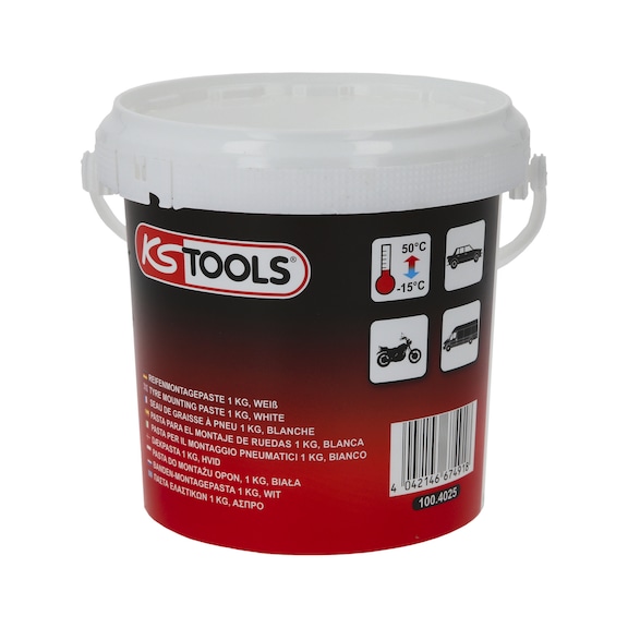 KS TOOLS Reifenmontagepaste 1 kg, wei&szlig; - Reifenmontagepaste